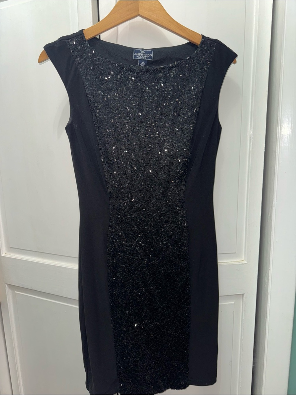 American Living Black Sequin Dress
